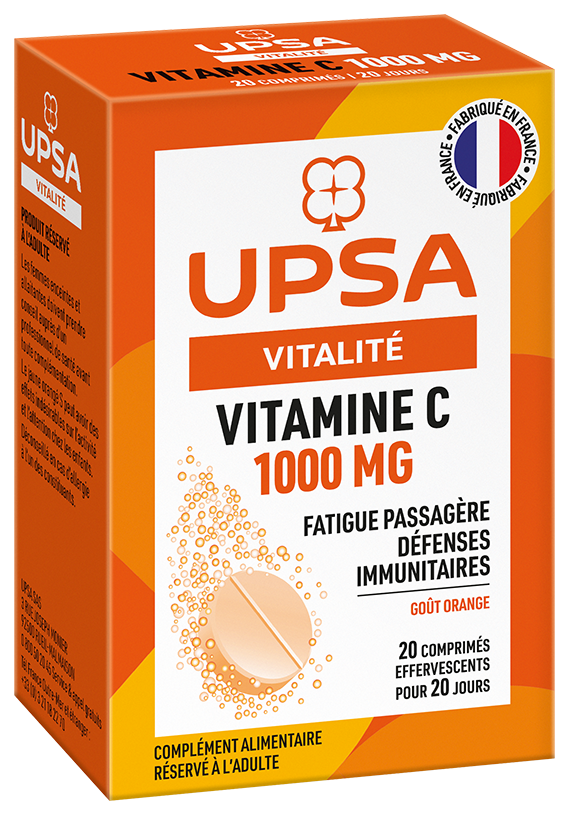 image Vitamine C 1000 mg Boîte de 20 comprimés effervescents